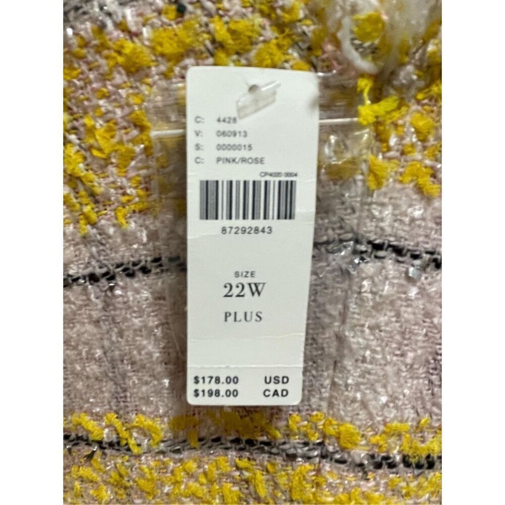 New Anthropologie x Maeve Sleeveless Tweed Mini Dress Size 22 - Picture 11 of 15